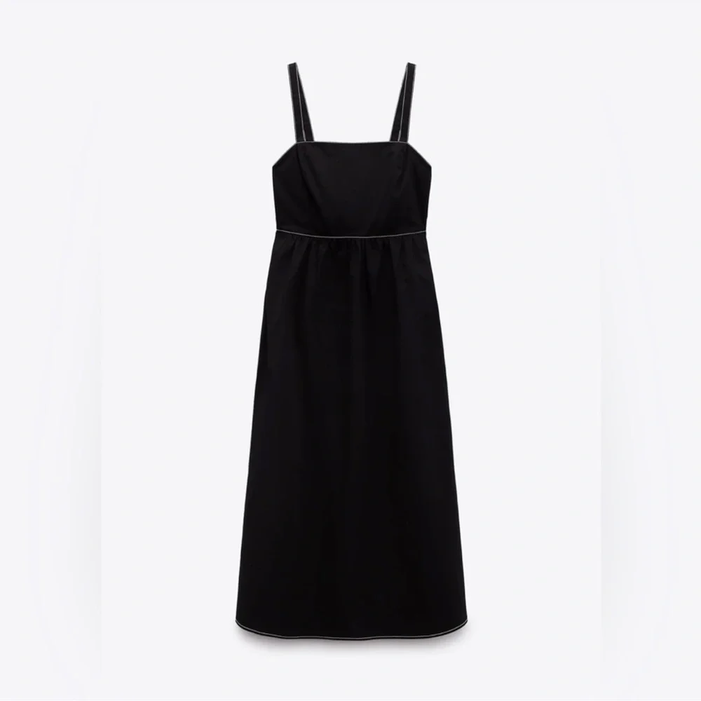 NWT Zara black point dress - Picture 10 of 10